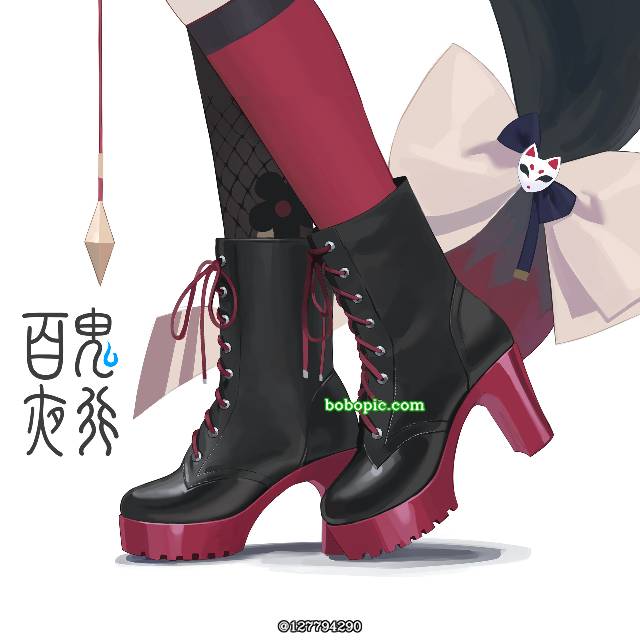 碧蓝档案, high heel, 靴子