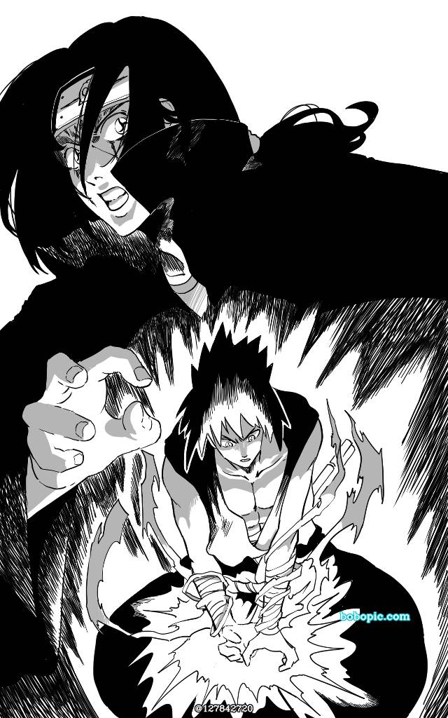 SASUKE,itachi,manga,naruto,漫画图片