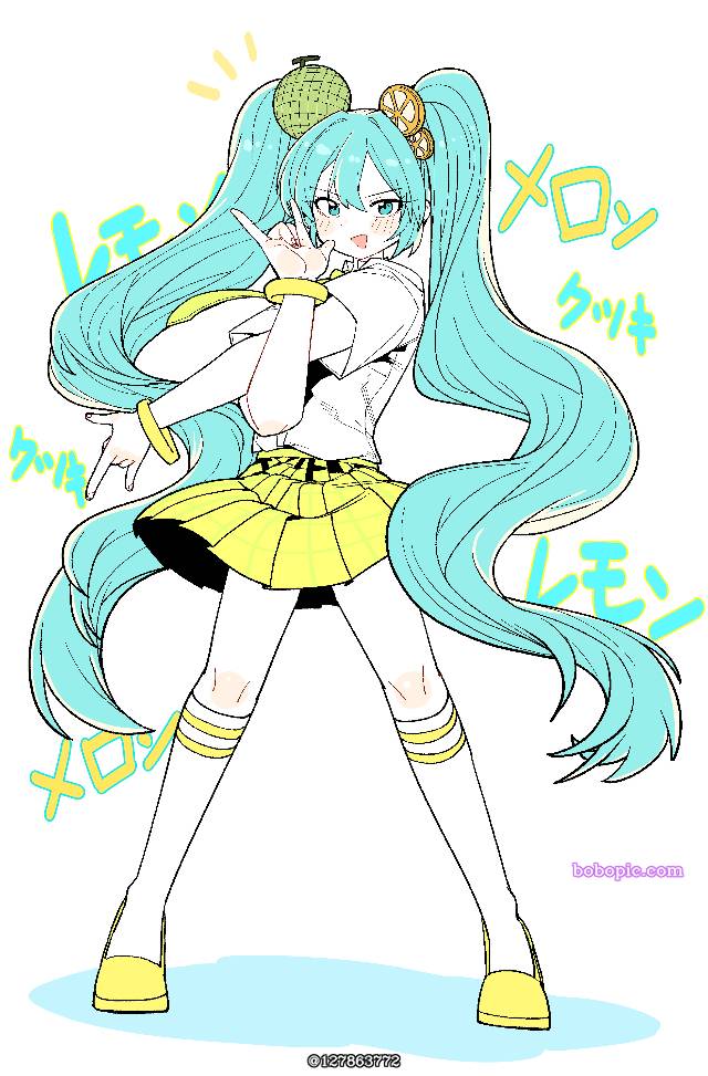 一张初音未来,Vocaloid,赛车初音,Miku,赛车Miku,小女孩,vocaloid绘画图片