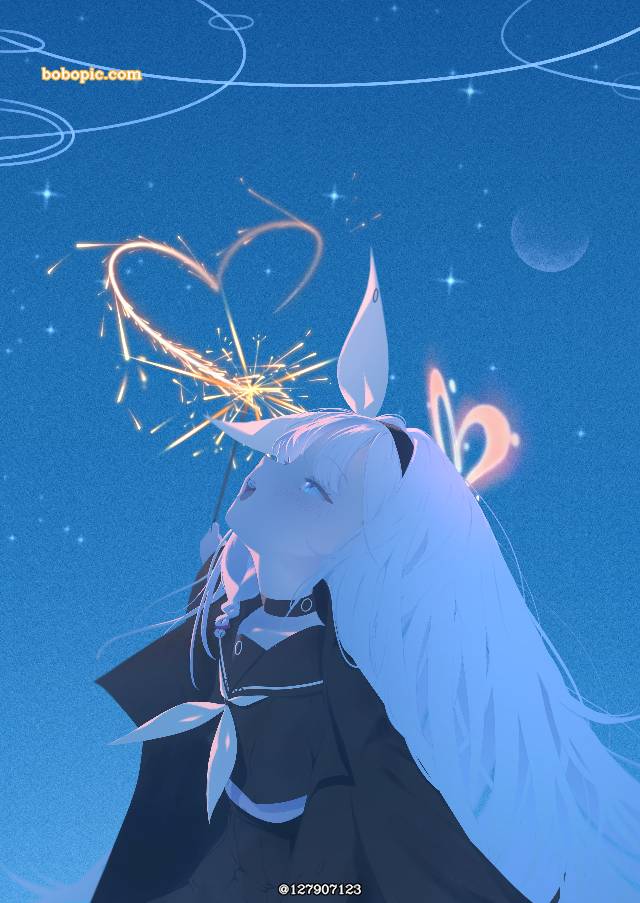 一张萝莉,蔚蓝档案,星奈,少女,小女孩绘画图片