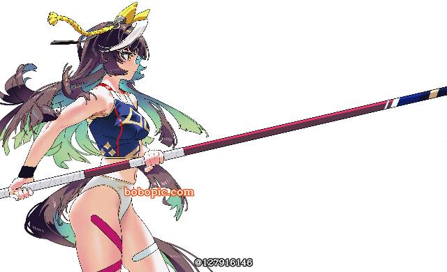 赛马娘Pretty Derby, 马娘, Calstone Light O (Uma Musume), pole vaulting, two-piece gym uniform, track uniform, 赛马娘Pretty Derby 1000收藏