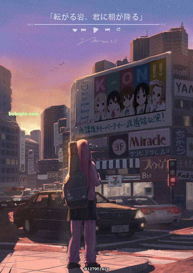 一张小女孩,轻音少女,日常,场景,风景,孤独摇滚,动画绘画图片