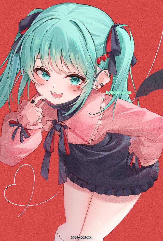一张吸血鬼,vocaloid,这个初音真美好,初音未来,Vocaloid绘画图片