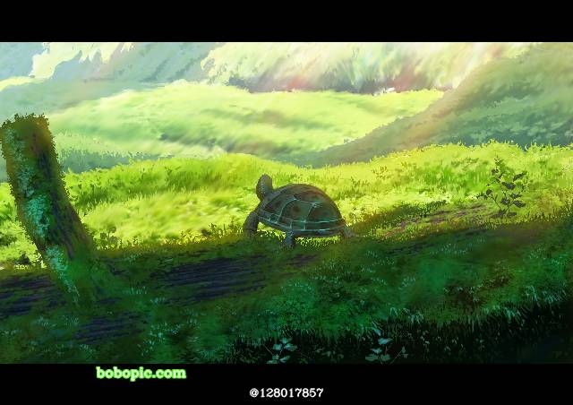一张风景,画法,幻想的绘画图片