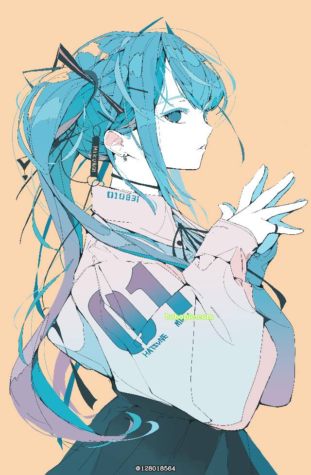 女孩子, 插画, free icon, blue hair, V家曲, Vocaloid, 初音未来, miku, 未来之日2022