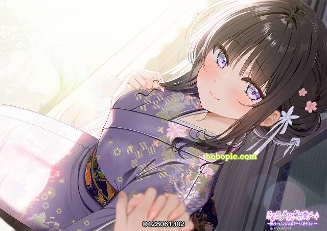 原创, 女孩子, audio work, kimono, 显性巨乳