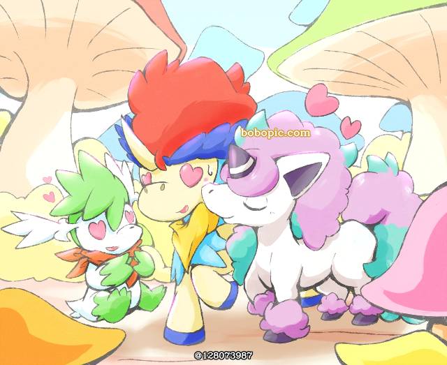 精灵宝可梦, 伽勒尔小火马, Keldeo, shaymin