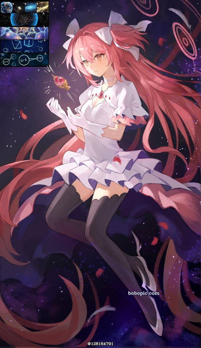 older girl, 宇宙级大小, 巨大化妹子, 超性能女孩, 鹿目圆, 魔法少女小圆