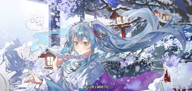一张Miku,长发,这个初音真美好,初音未来绘画图片