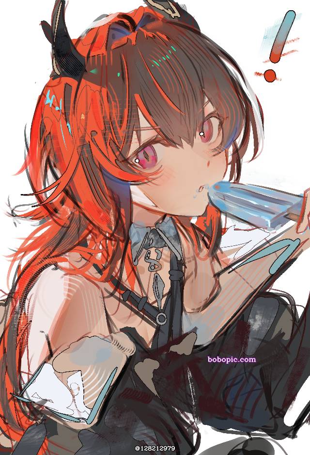 一张surtr,莱瓦汀,史尔特尔,明日方舟,明日方舟：终末地,Laevatain,小女孩绘画图片