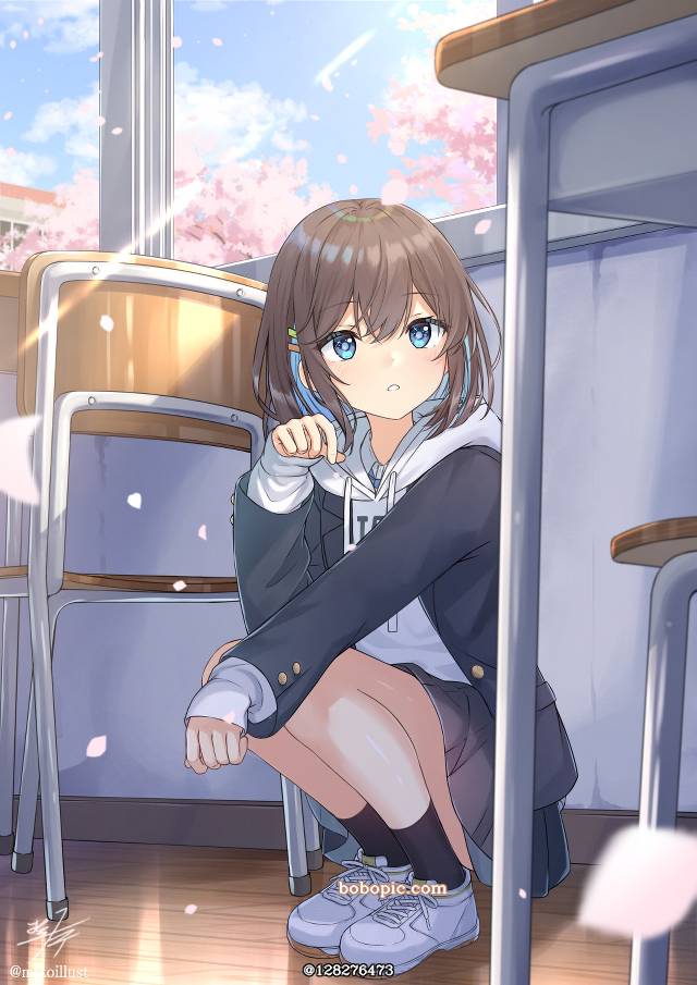 女孩子, uniform, 原创, 连帽衫, school uniform hoodie