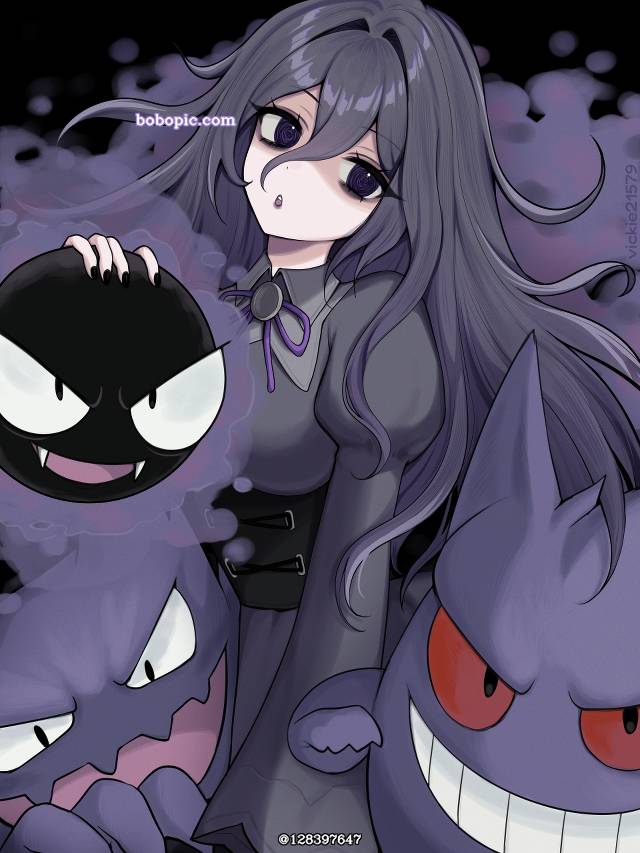 灵异迷, 宝可梦人类角色, 精灵宝可梦, 口袋妖怪, Gastly, Haunter (Pokemon), gengar, 美甲