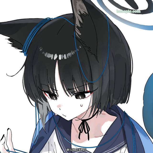 一张蔚蓝档案,小女孩,桔梗绘画图片