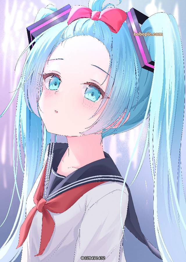 初音未来,制服,焰火,美少女,花火图片