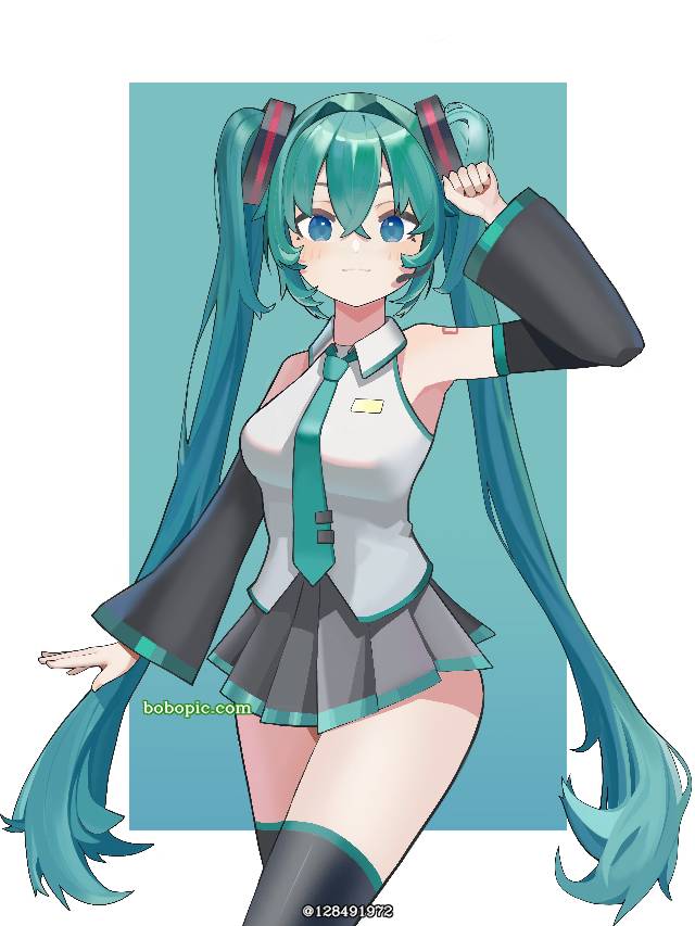 MikuMikuDance,初音未来,双马尾,可爱,少女图片