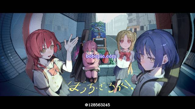 一张后藤一里,喜多郁代,孤独摇滚,伊地知虹夏,山田凉绘画图片