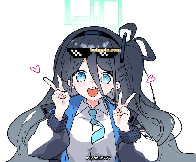 一张蔚蓝档案,小女孩绘画图片