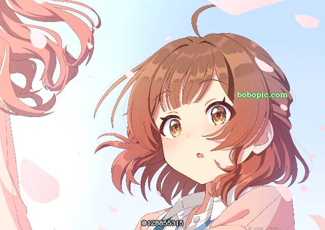 一张花海佑芽,学园偶像大师绘画图片