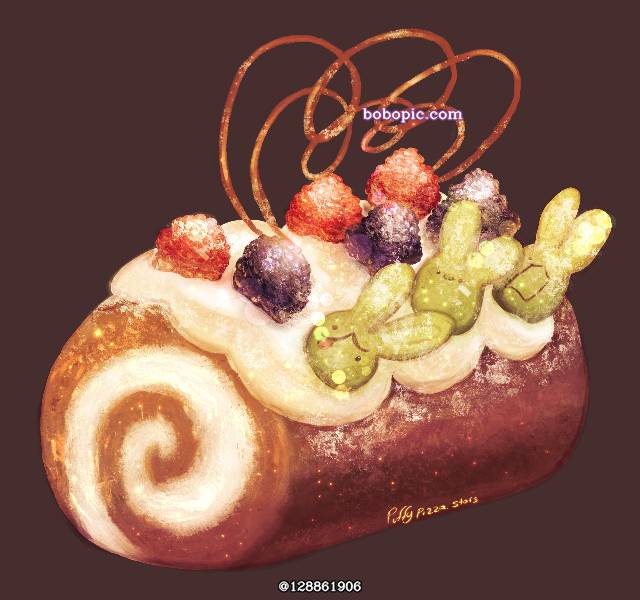 乌萨奇,兔子,蛋糕,食物,食物挑逗照图片