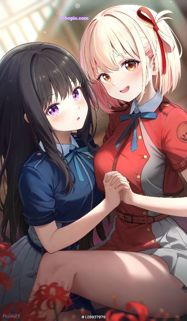 莉可丽丝, 莉可丽丝, 千束×泷奈, 井之上泷奈, Nishikigi Chisato, yuri, holding hands