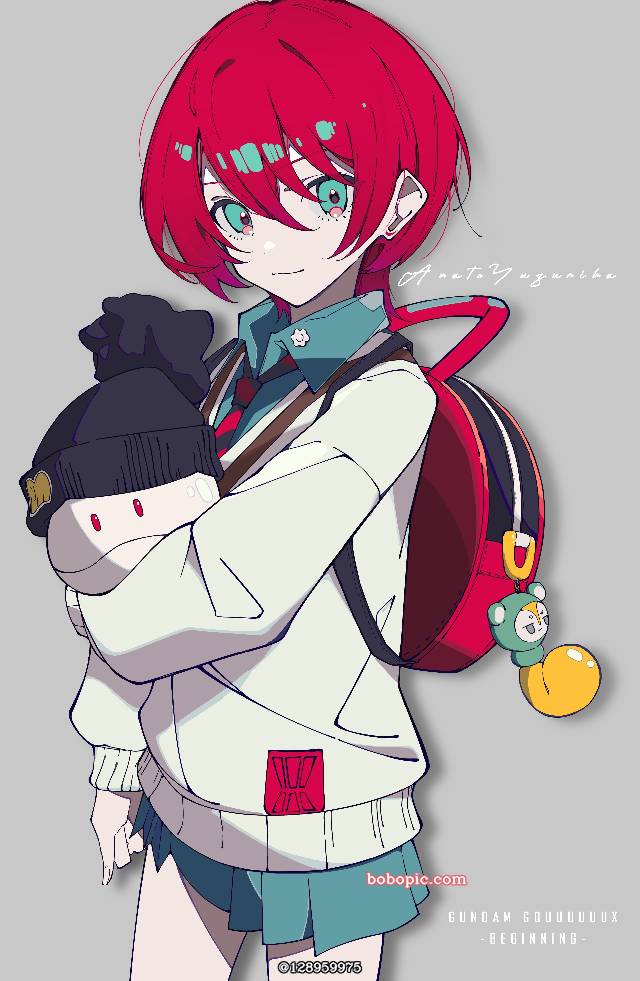 哈罗,天手·让叶,小女孩,开衫制服,玛秋图片