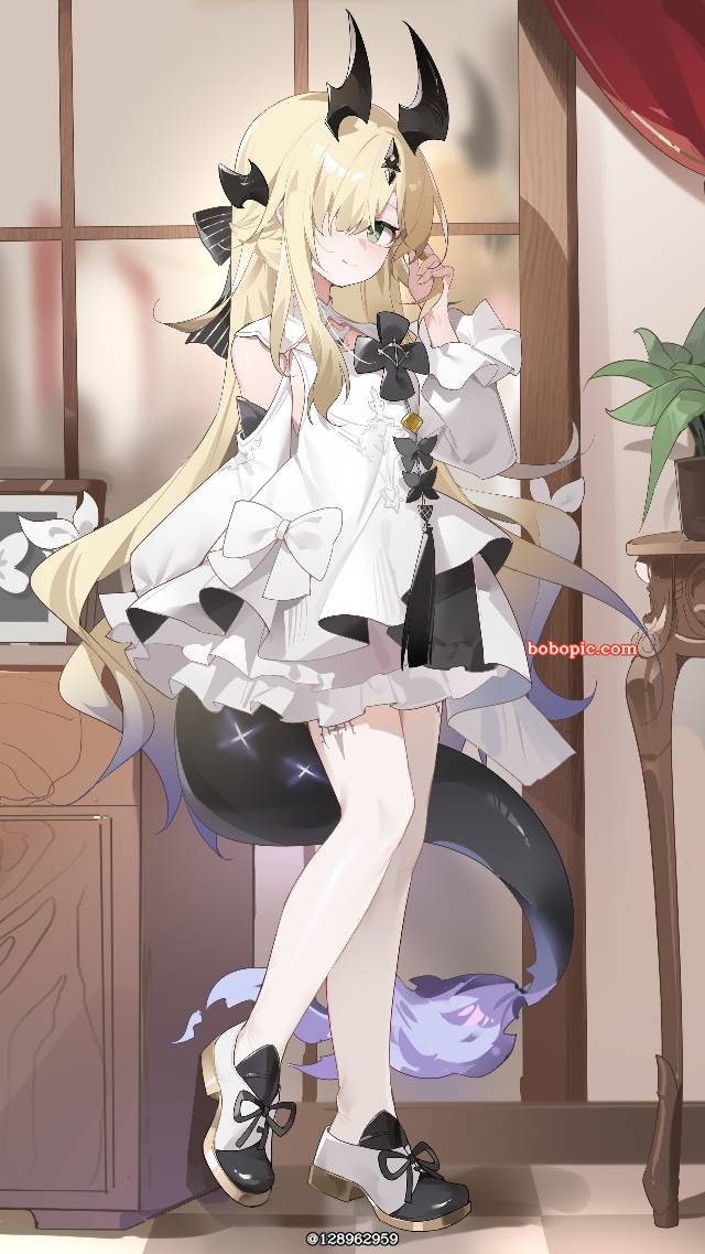 一张小女孩,明日方舟,白裤袜,爱布拉娜绘画图片