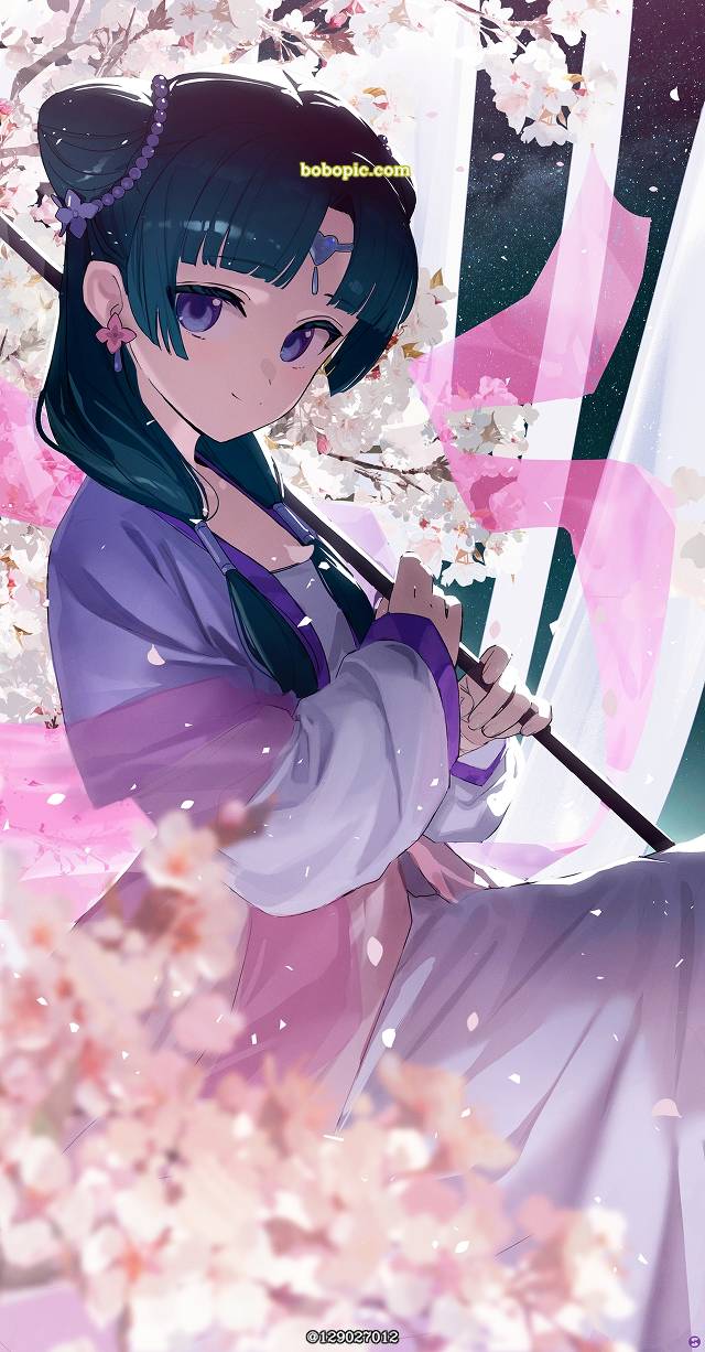 一张药屋少女的呢喃,绿发,猫猫绘画图片