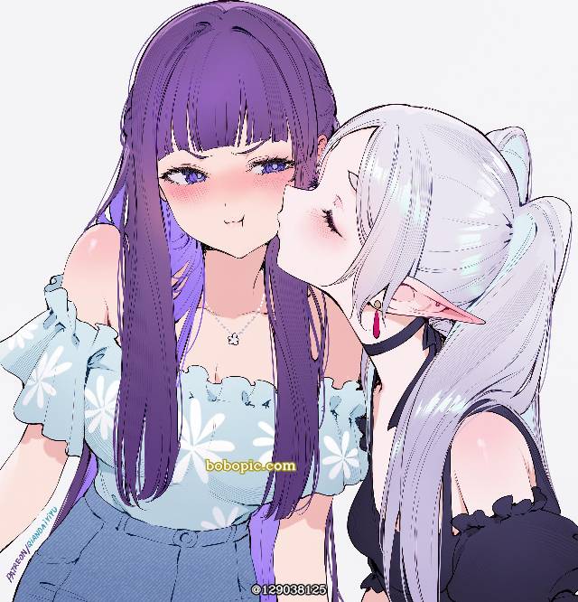精灵耳,脸红,女孩子图片