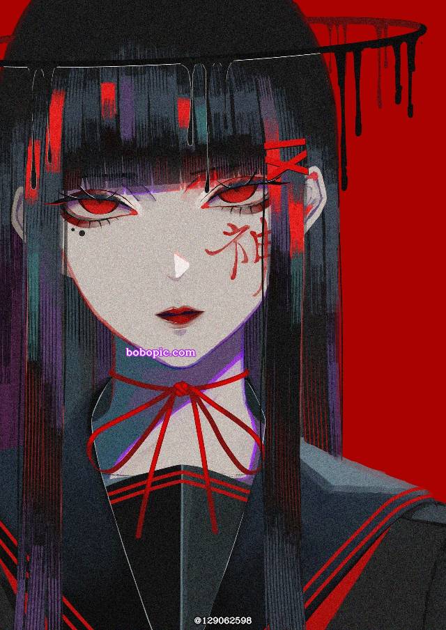 原创, 黑发, 女孩子, 水手服, 黑长直, 女高中生, cool beauty
