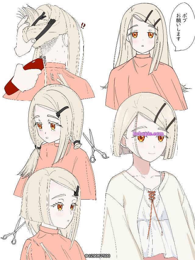 Hiro Shinosawa, 断髮, short hair, undercut, hairstyle change, Gakuen IDOLM@STER, straight fringe