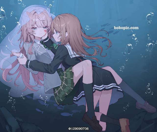 百合,水中,千早愛音图片