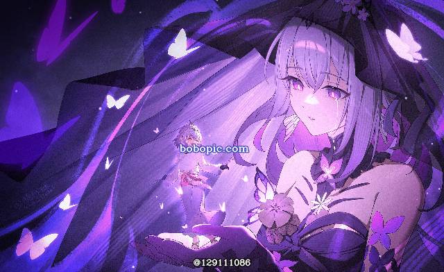Honkai: Star Rail, 崩坏：星穹铁道, Honkai: Star Rail, 遐蝶, 崩坏：星穹铁道100收藏, 哭泣, purple eyes