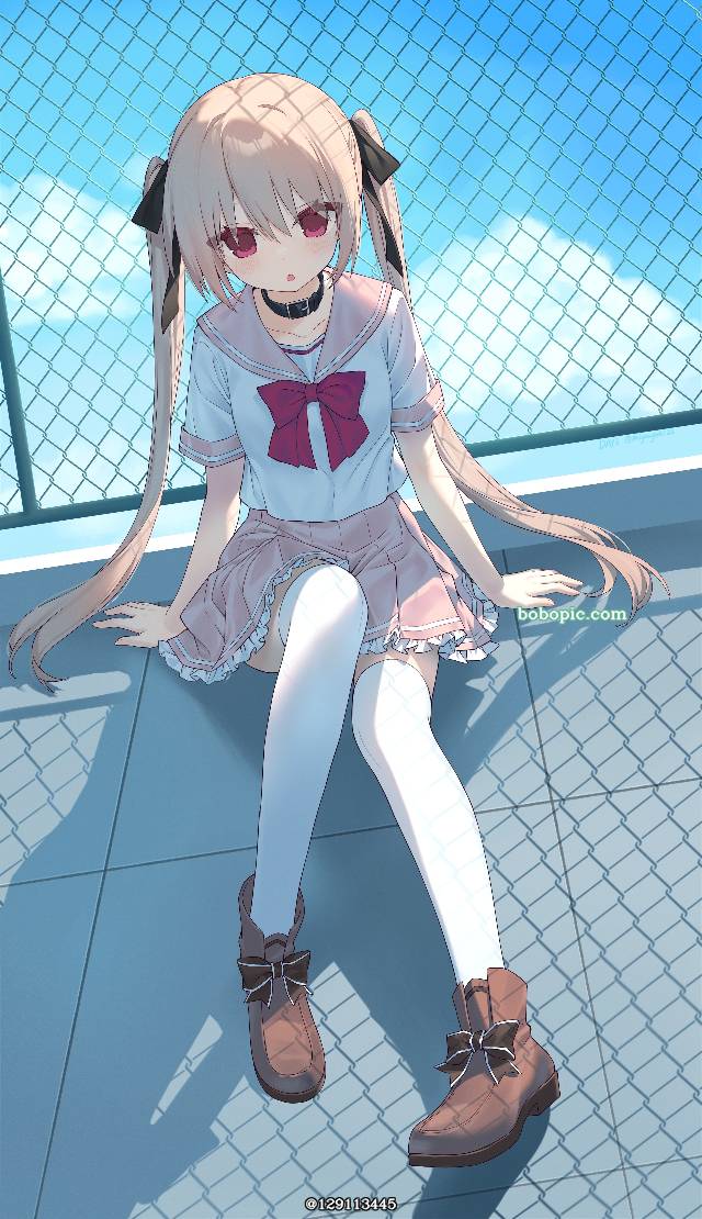 一张天台,小女孩,一之濑姬月,妹调教日记,妹妹,制服,赤瞳绘画图片