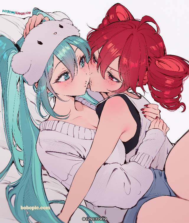 百合,赤面,女孩子图片