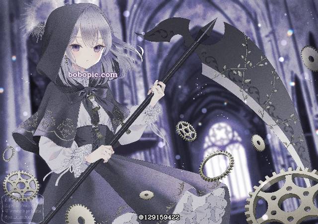 女孩子, gothic, 银发