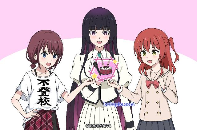 中指,井芹仁菜,孤独摇滚,摇滚乃是淑女的爱好,黑铁音羽图片