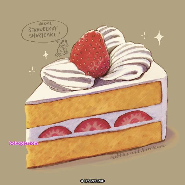 pixiv食堂,美味しい,莓,蛋糕,食物图片