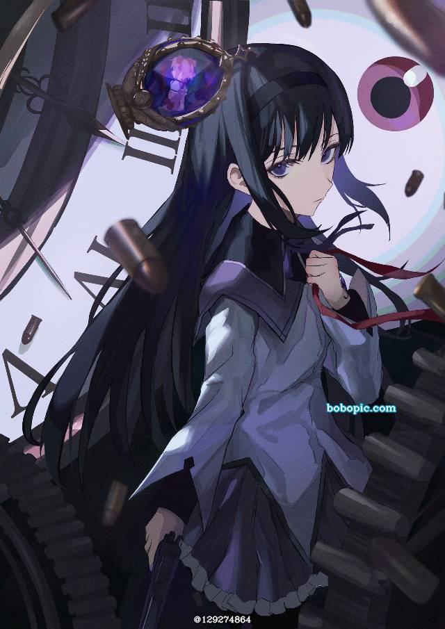一张晓美焰,魔法少女小圆绘画图片