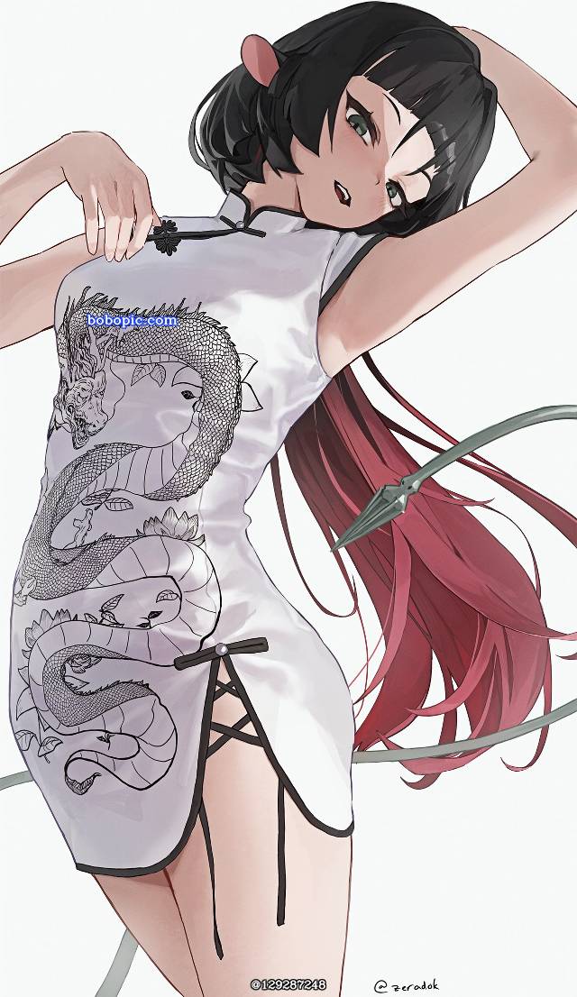 一张JaneDoe,绝区零,zzzero,小女孩,简·杜,旗袍绘画图片