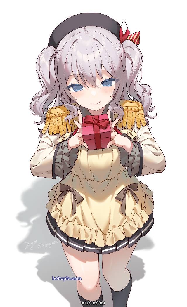 一张小女孩,舰C,鹿岛,舰队collection,围裙绘画图片
