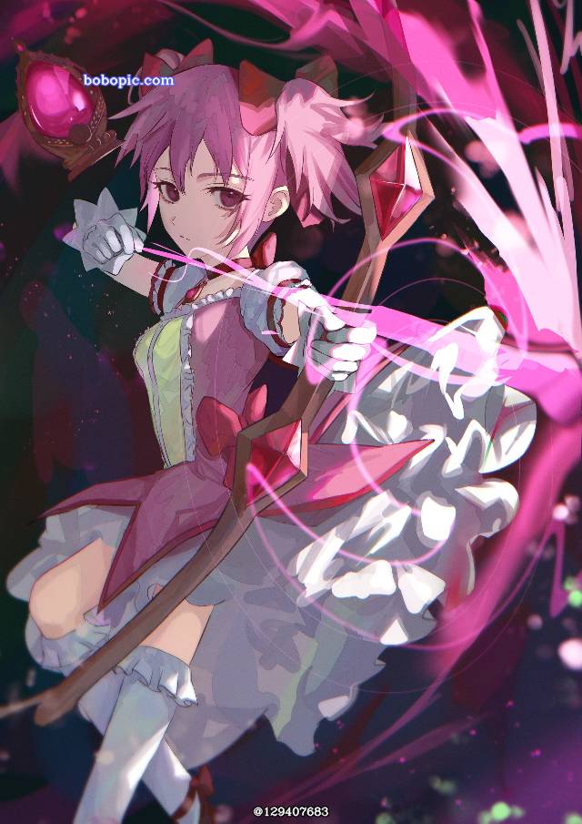 一张鹿目圆,魔法少女小圆绘画图片