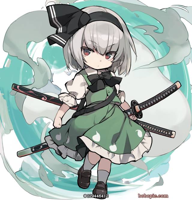 女孩子, 东方, 妖梦, 魂魄妖梦