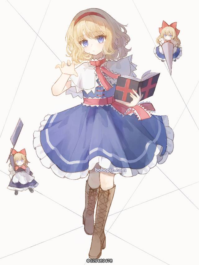 一张古明地觉,东方御脚拝,灵乌路空,火焰猫燐,爱丽丝·玛格特罗依德,古明地恋,东方Project绘画图片