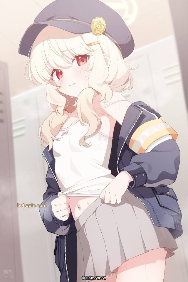 萝莉, 碧蓝档案, undressing, 肚脐