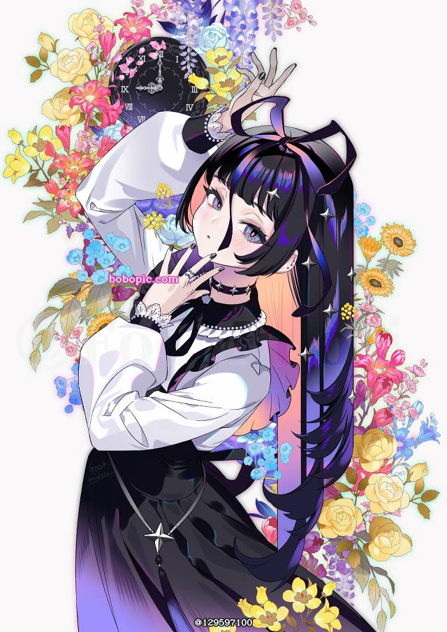 女孩子,花,地雷系图片