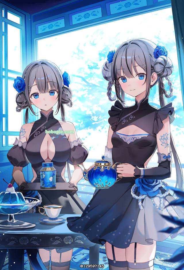 原创, 女孩子, 双胞胎, 商业绘图, 吊袜带, bust gap society, 天使的小窗