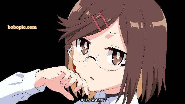 动画,古贺木叶,小女孩,眼镜图片