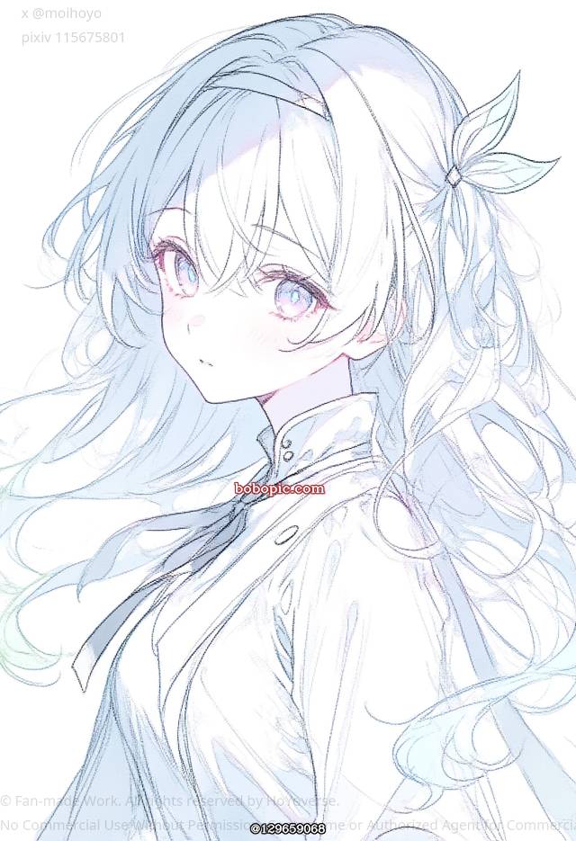 Honkai: Star Rail, 崩坏：星穹铁道, Honkai: Star Rail, Firefly, 线稿, 女孩子, young girl, 流萤（星穹铁道）