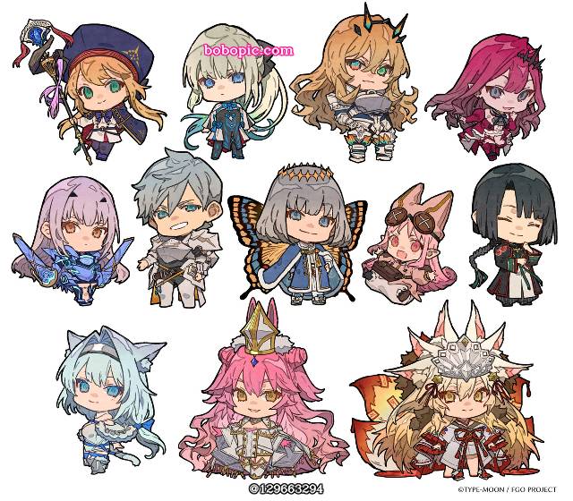 Q版, 布范·希（Fate）, 阿尔托莉雅·Caster, Morgan (Fate), 奥伯龙（Fate）, 梅柳齐娜（Fate）