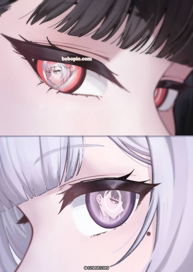 调月莉音, 明星日鞠, 碧蓝档案, eyes, 反射